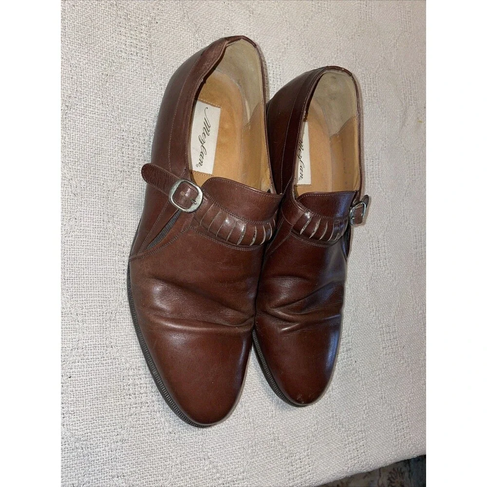 Mezlan Men’s Dress Shoes Size 10.5 M Brown Leather Business Formal City